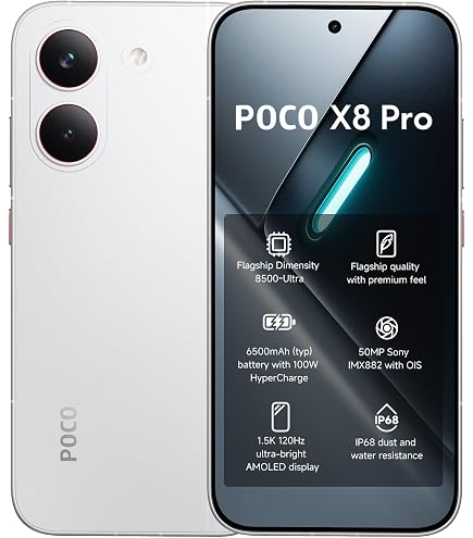 POCO X6 Pro 5G, Racing Grey, 8GB RAM, 256GB Storage: Buy Online at